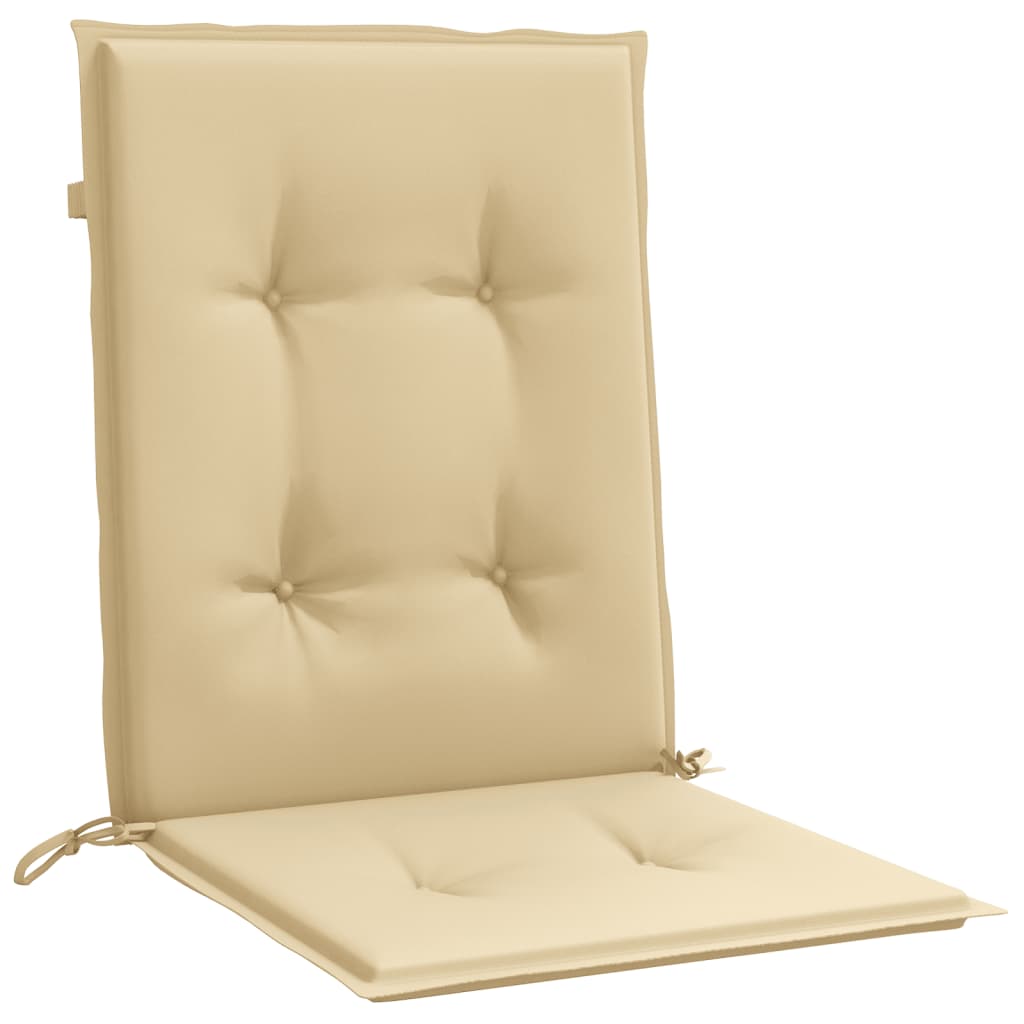 vidaXL Coussins de dossier bas 6 pcs mélangé beige 100x50x4 cm tissu