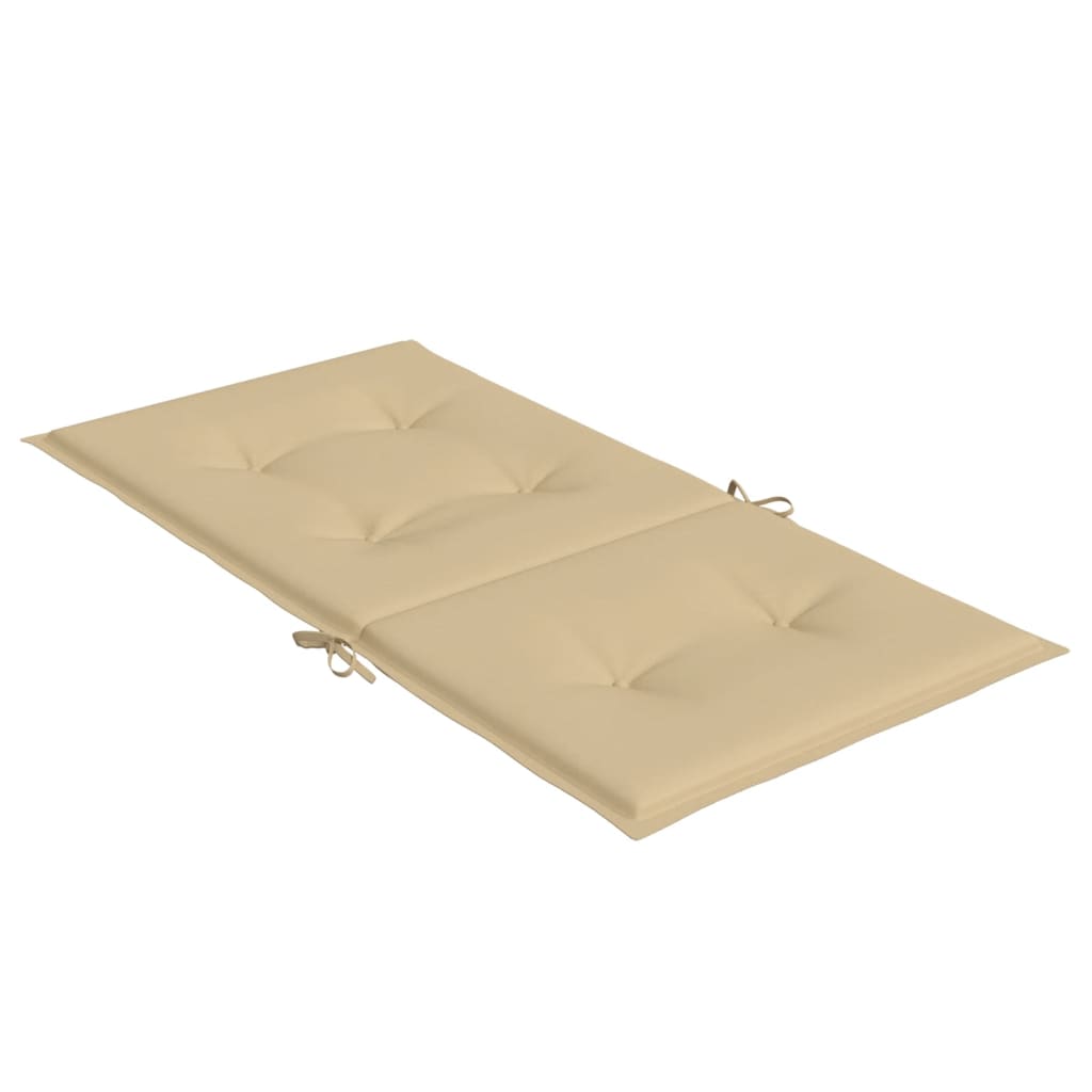 vidaXL Coussins de dossier bas 6 pcs mélangé beige 100x50x4 cm tissu