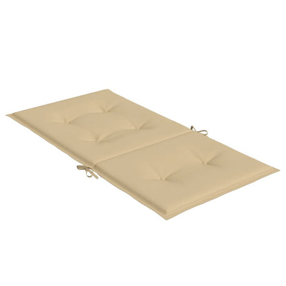 vidaXL Coussins de dossier bas 6 pcs mélangé beige 100x50x4 cm tissu
