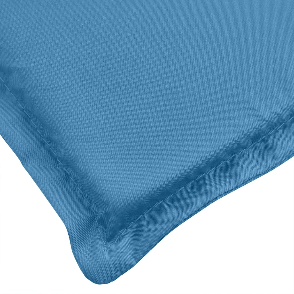vidaXL Coussins pour chaises basses 2 pcs Bleu chiné 100x50x4 cm Tissu