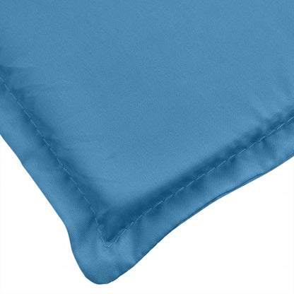 vidaXL Coussins pour chaises à dossier bas 6 pcs Bleu chiné 100x50x4 cm Tissu