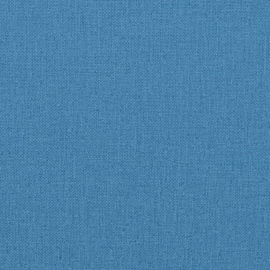 vidaXL Coussins pour chaises à dossier bas 6 pcs Bleu chiné 100x50x4 cm Tissu