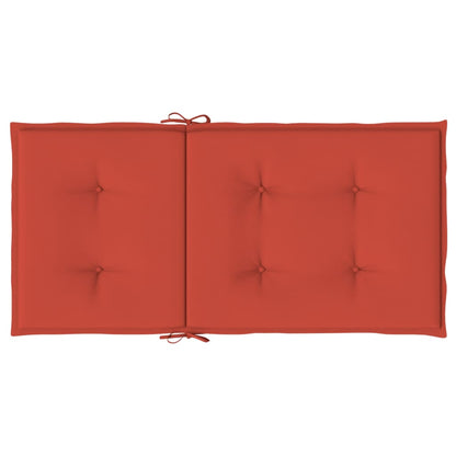 vidaXL Niedriglehner-Auflagen 4 Stk. Melange Rot 100x50x4 cm Stoff