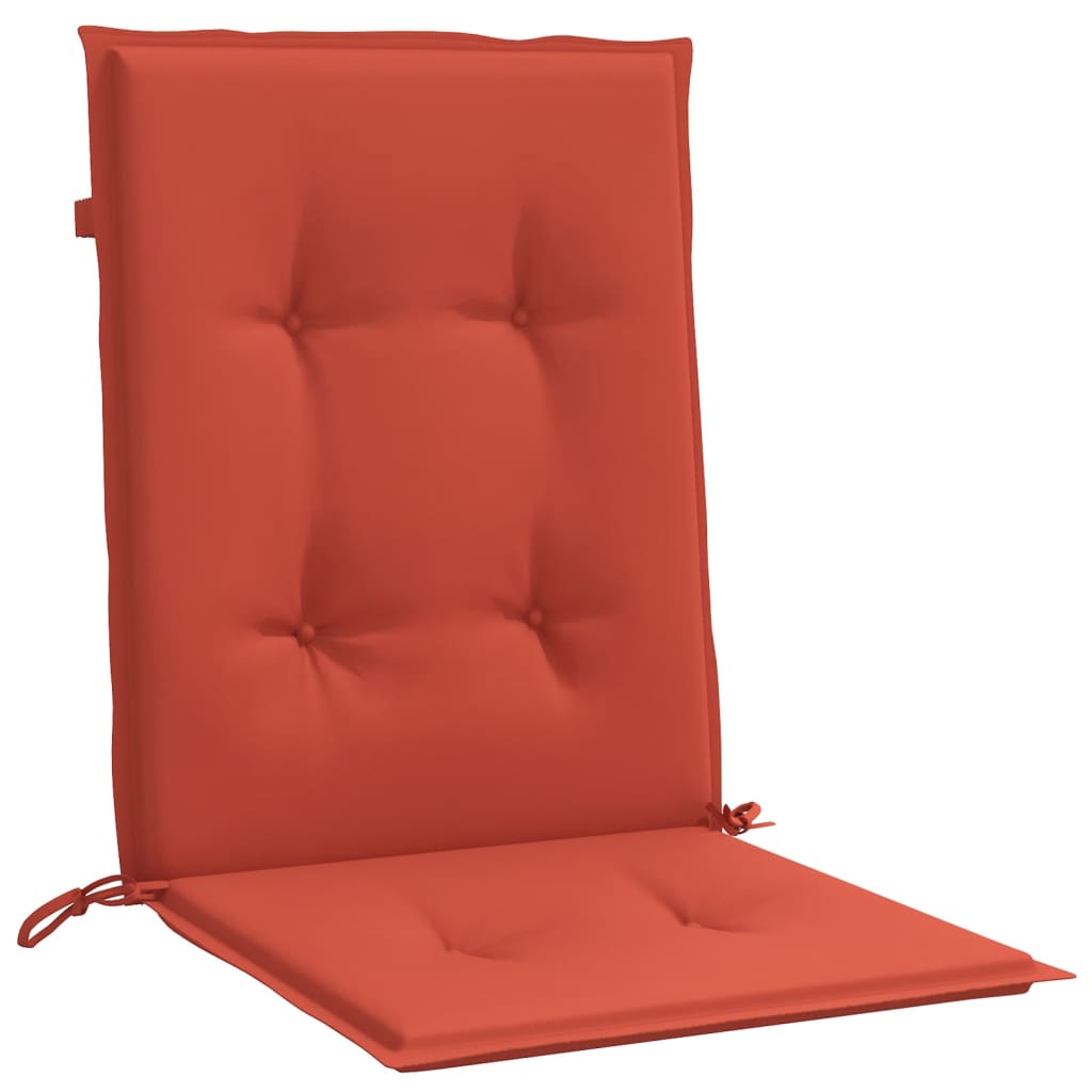 vidaXL Niedriglehner-Auflagen 6 Stk. Melange Rot 100x50x4 cm Stoff