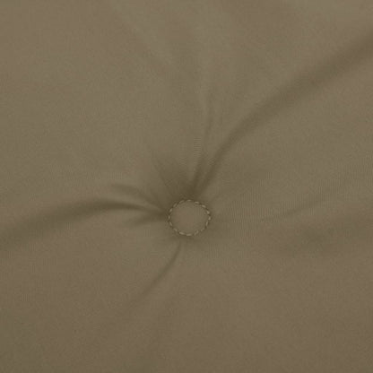 vidaXL Niedriglehner-Auflagen 2 Stk. Melange Taupe 100x50x4 cm Stoff