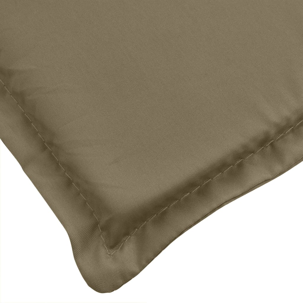 vidaXL Niedriglehner-Auflagen 4 Stk. Melange Taupe 100x50x4 cm Stoff