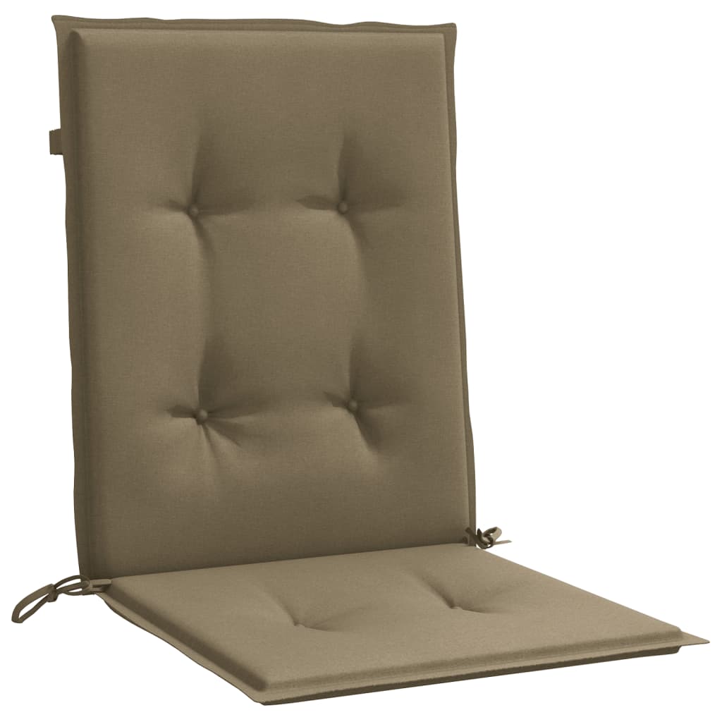 vidaXL Coussins pour chaises à dossier bas 6 pcs Mélange Taupe 100x50x4 cm Tissu