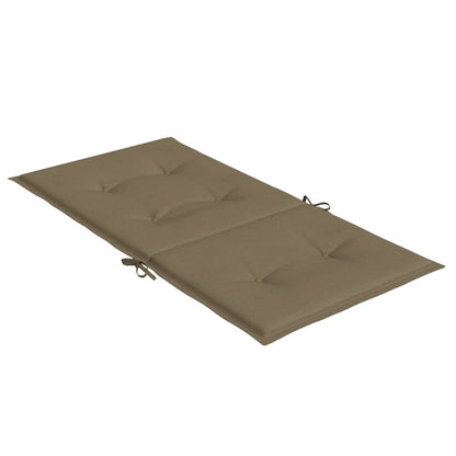 vidaXL Coussins pour chaises à dossier bas 6 pcs Mélange Taupe 100x50x4 cm Tissu