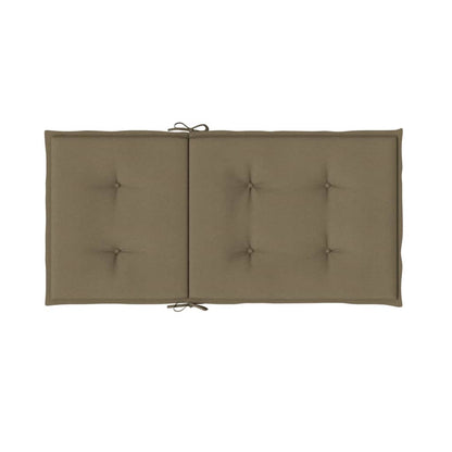 vidaXL Coussins pour chaises à dossier bas 6 pcs Mélange Taupe 100x50x4 cm Tissu