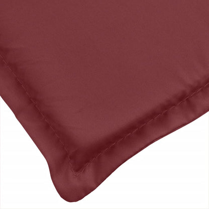 vidaXL Coussins pour chaises basses 4 pcs Mélange rouge bordeaux 100x50x4 cm Tissu