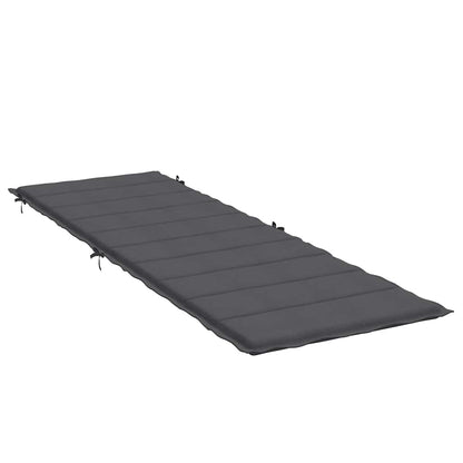 vidaXL Coussin de bain de soleil Mélange anthracite 186x58x4 cm Tissu