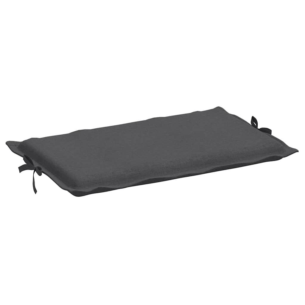 vidaXL Coussin de bain de soleil Mélange anthracite 186x58x4 cm Tissu