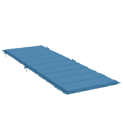 vidaXL Coussin de bain de soleil bleu chiné 186x58x4 cm Tissu