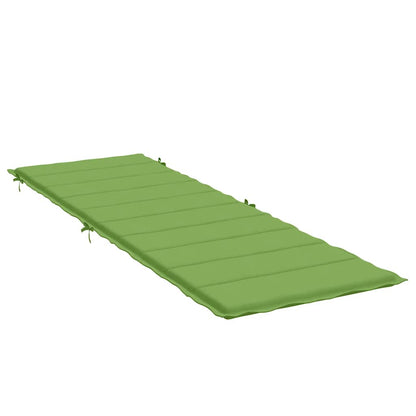 vidaXL Coussin de bain de soleil Mélange vert 186x58x4 cm Tissu