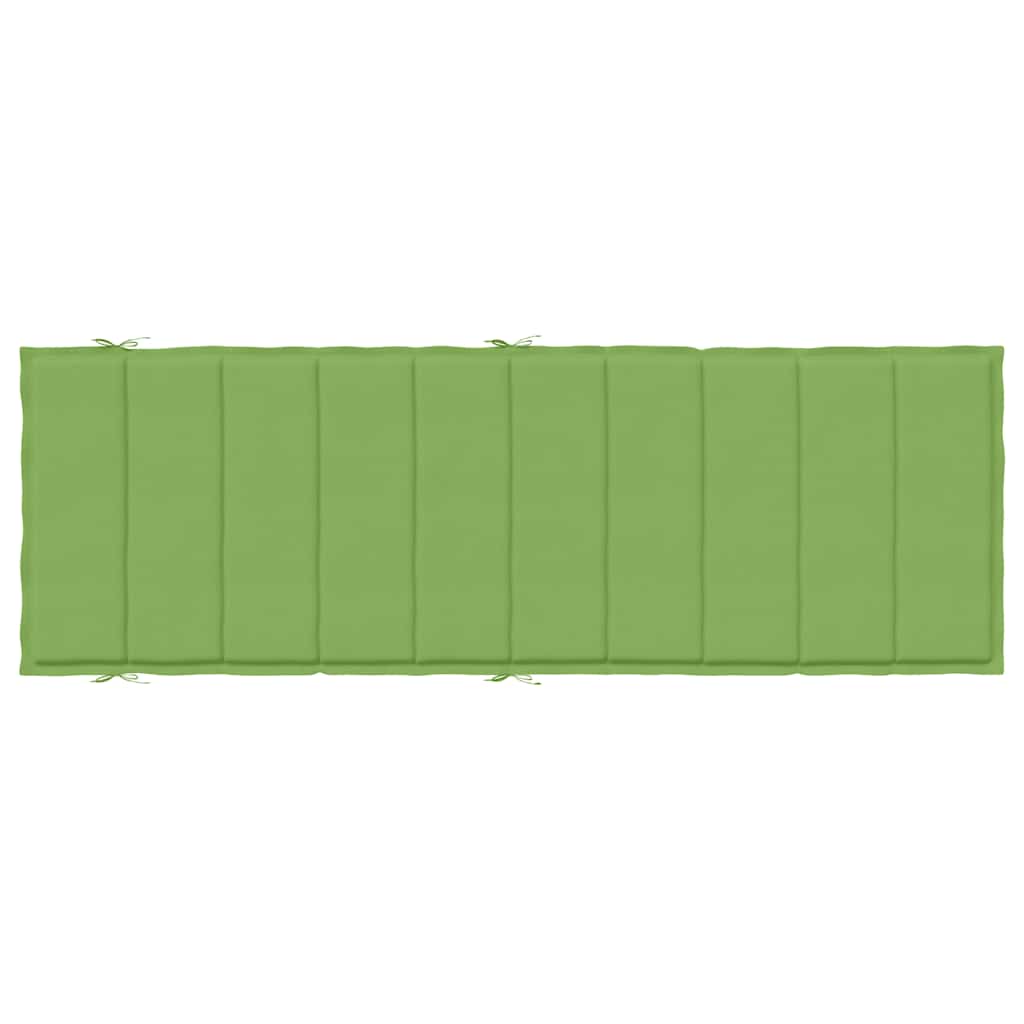 vidaXL Coussin de bain de soleil Mélange vert 186x58x4 cm Tissu