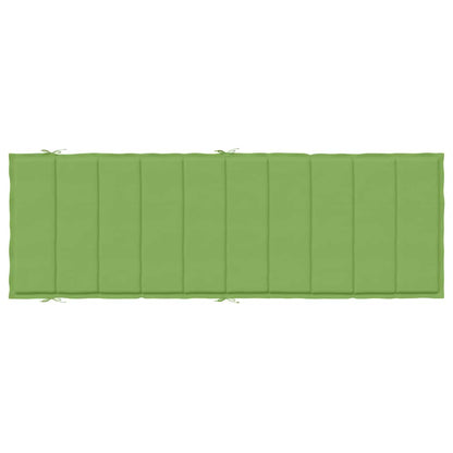 vidaXL Coussin de bain de soleil Mélange vert 186x58x4 cm Tissu