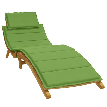 vidaXL Coussin de bain de soleil Mélange vert 186x58x4 cm Tissu