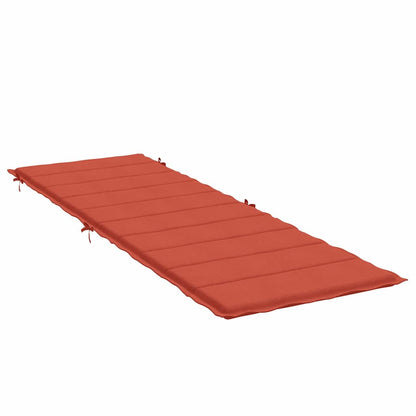 vidaXL Coussin de bain de soleil Mélange Rouge 186x58x4 cm Tissu