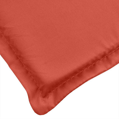 vidaXL Coussin de bain de soleil Mélange Rouge 186x58x4 cm Tissu