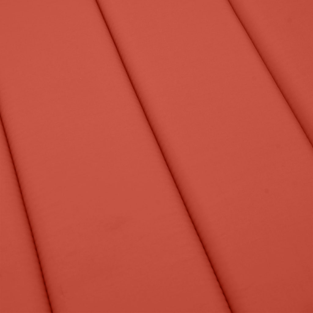 vidaXL Coussin de bain de soleil Mélange Rouge 186x58x4 cm Tissu