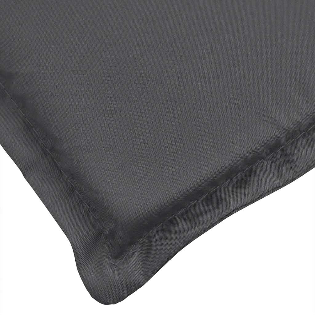 vidaXL Coussin de chaise longue anthracite mélangé (75+105) x 50 x 4 cm en tissu