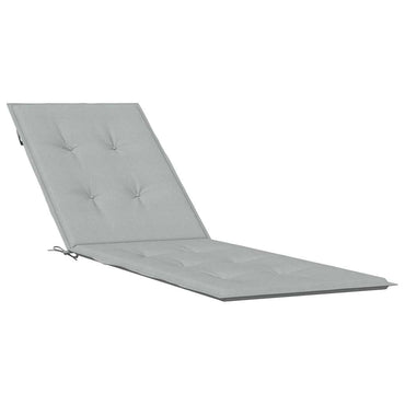 vidaXL Coussin de bain de soleil mélangé gris clair (75+105) x 50 x 4 cm tissu