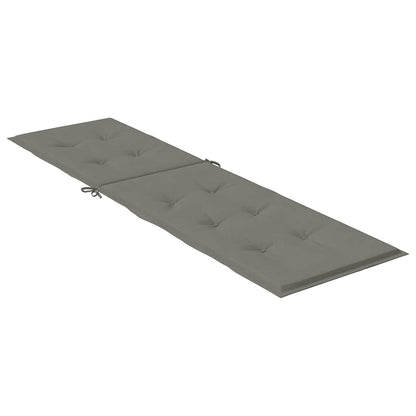 vidaXL Liegestuhl-Auflage Melange Dunkelgrau (75+105) x 50 x 4 cm Stoff