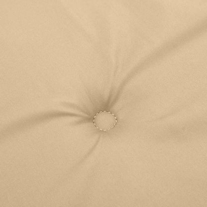 vidaXL Coussin pour chaise longue mélangé beige (75+105) x 50 x 4 cm tissu