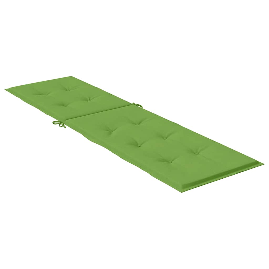 vidaXL Coussin de chaise longue mélangé vert (75+105) x 50 x 4 cm Tissu