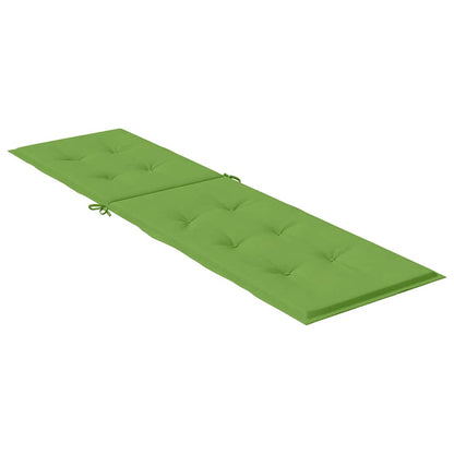 vidaXL Coussin de chaise longue mélangé vert (75+105) x 50 x 4 cm Tissu