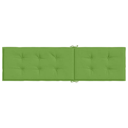 vidaXL Coussin de chaise longue mélangé vert (75+105) x 50 x 4 cm Tissu
