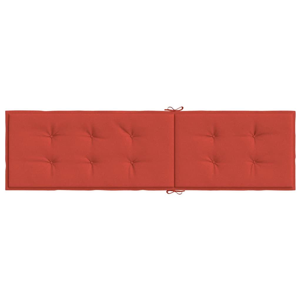 vidaXL Liegestuhl-Auflage Melange Rot (75+105) x 50 x 4 cm Stoff