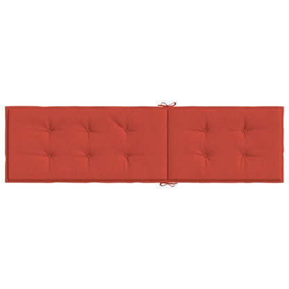 vidaXL Liegestuhl-Auflage Melange Rot (75+105) x 50 x 4 cm Stoff