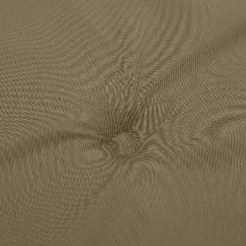 vidaXL Liegestuhl-Auflage Melange Taupe (75+105) x 50 x 4 cm Stoff