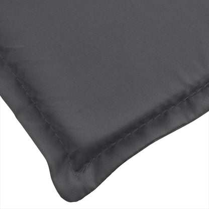 vidaXL Coussin pour chaise longue mélangé anthracite 200x50x4 cm Tissu