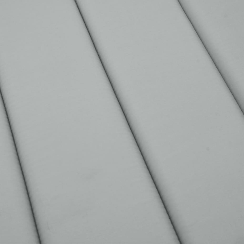 vidaXL Coussin de bain de soleil Mélange Gris clair 200x50x4 cm Tissu