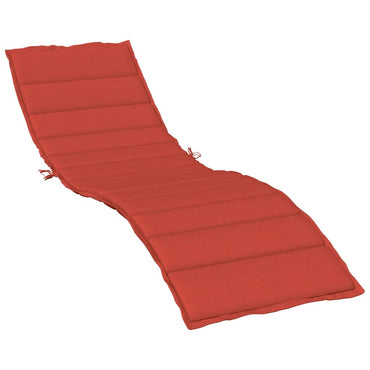 vidaXL Coussin pour chaise longue mélangé rouge 200x50x4 cm Tissu