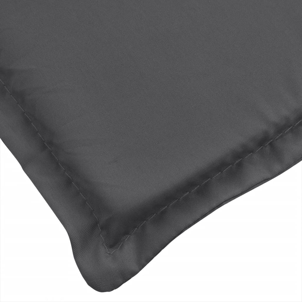 vidaXL Sonnenliegen-Auflage Melange Anthrazit 200x70x4 cm Stoff