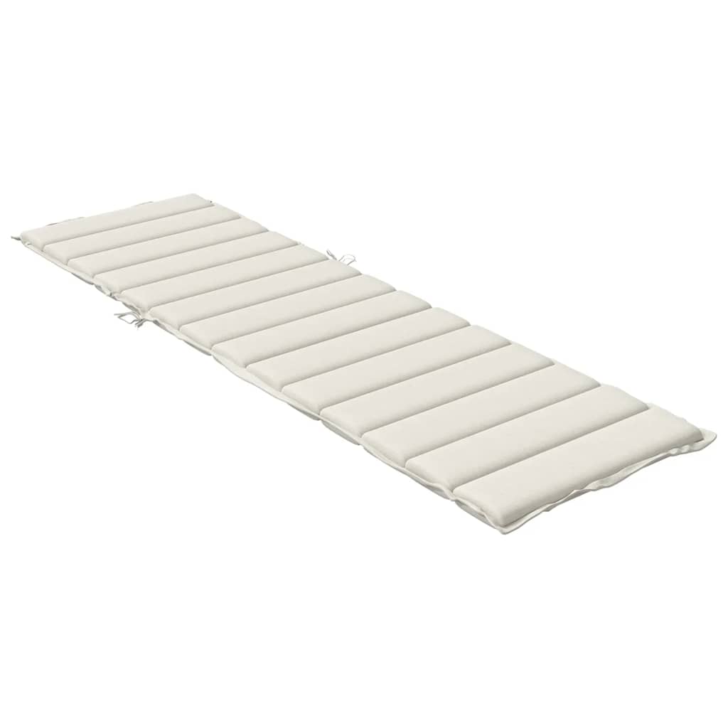 vidaXL Matelas de bain de soleil crème chiné 200x70x4 cm Tissu