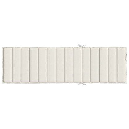 vidaXL Matelas de bain de soleil crème chiné 200x70x4 cm Tissu