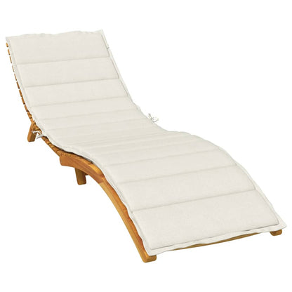 vidaXL Matelas de bain de soleil crème chiné 200x70x4 cm Tissu