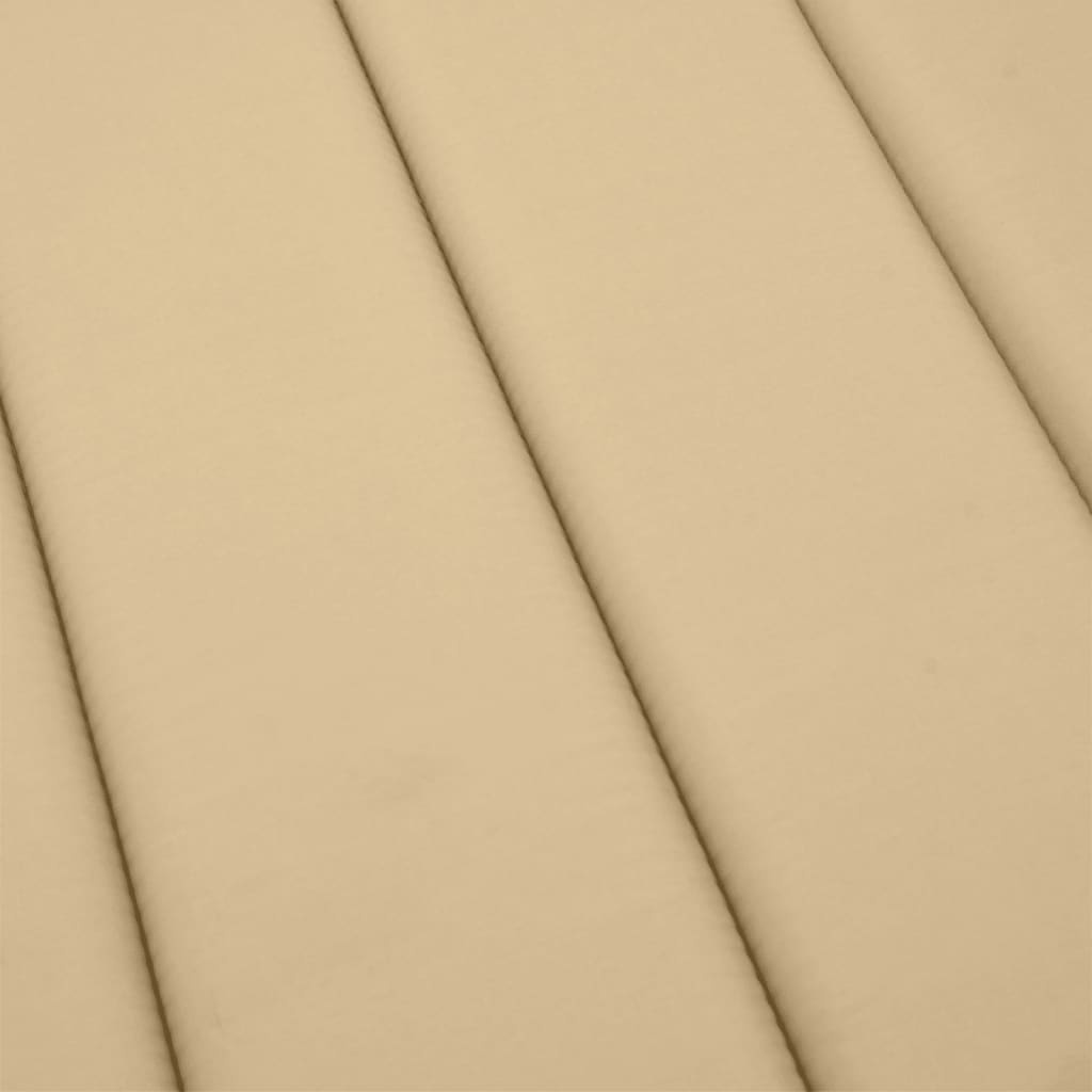 vidaXL Coussin de bain de soleil Mélange beige 200x70x4 cm Tissu