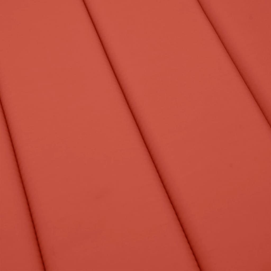 vidaXL Sonnenliegen-Auflage Melange Rot 200x70x4 cm Stoff