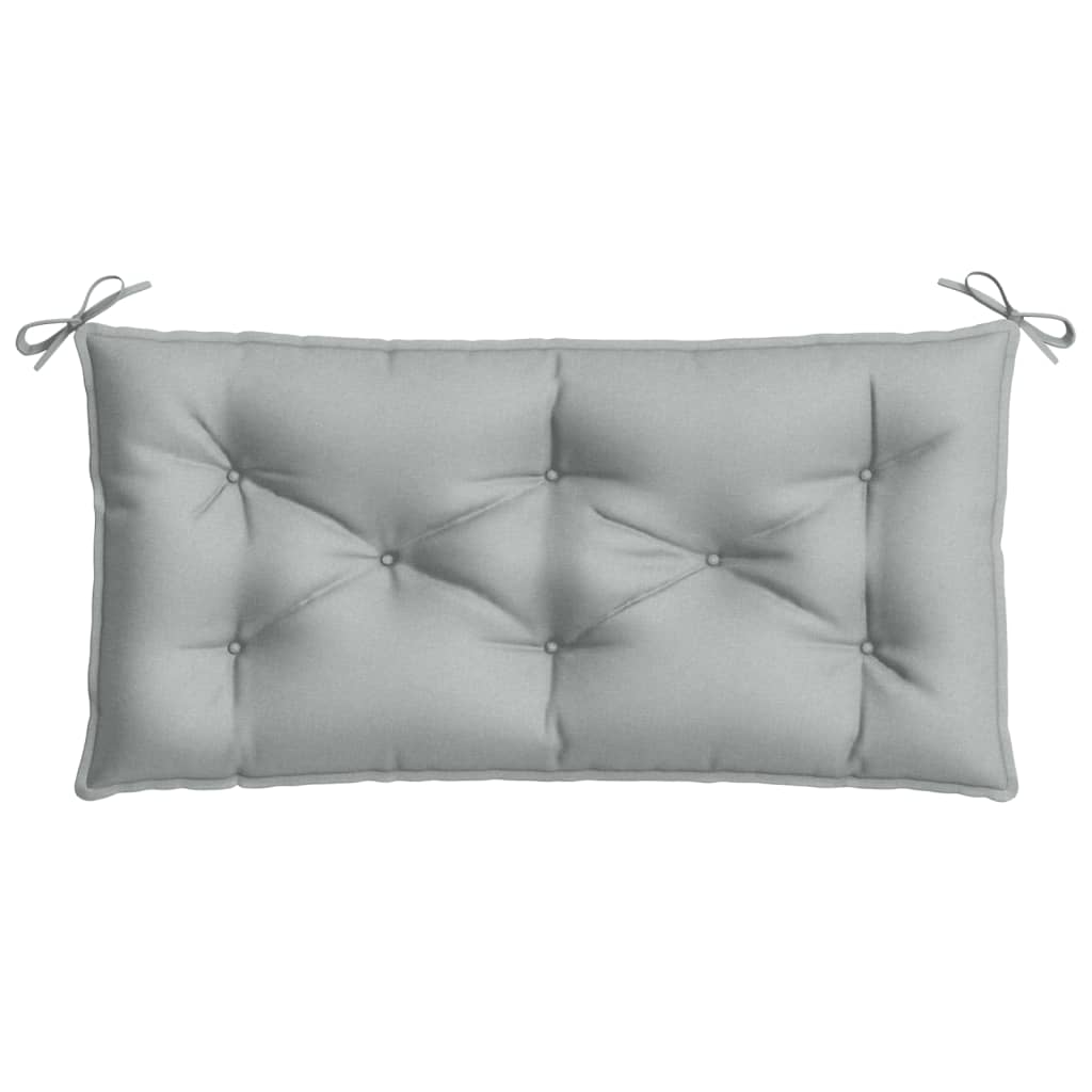 vidaXL Coussin de banc de jardin mélange gris clair 100x50x7 cm Tissu