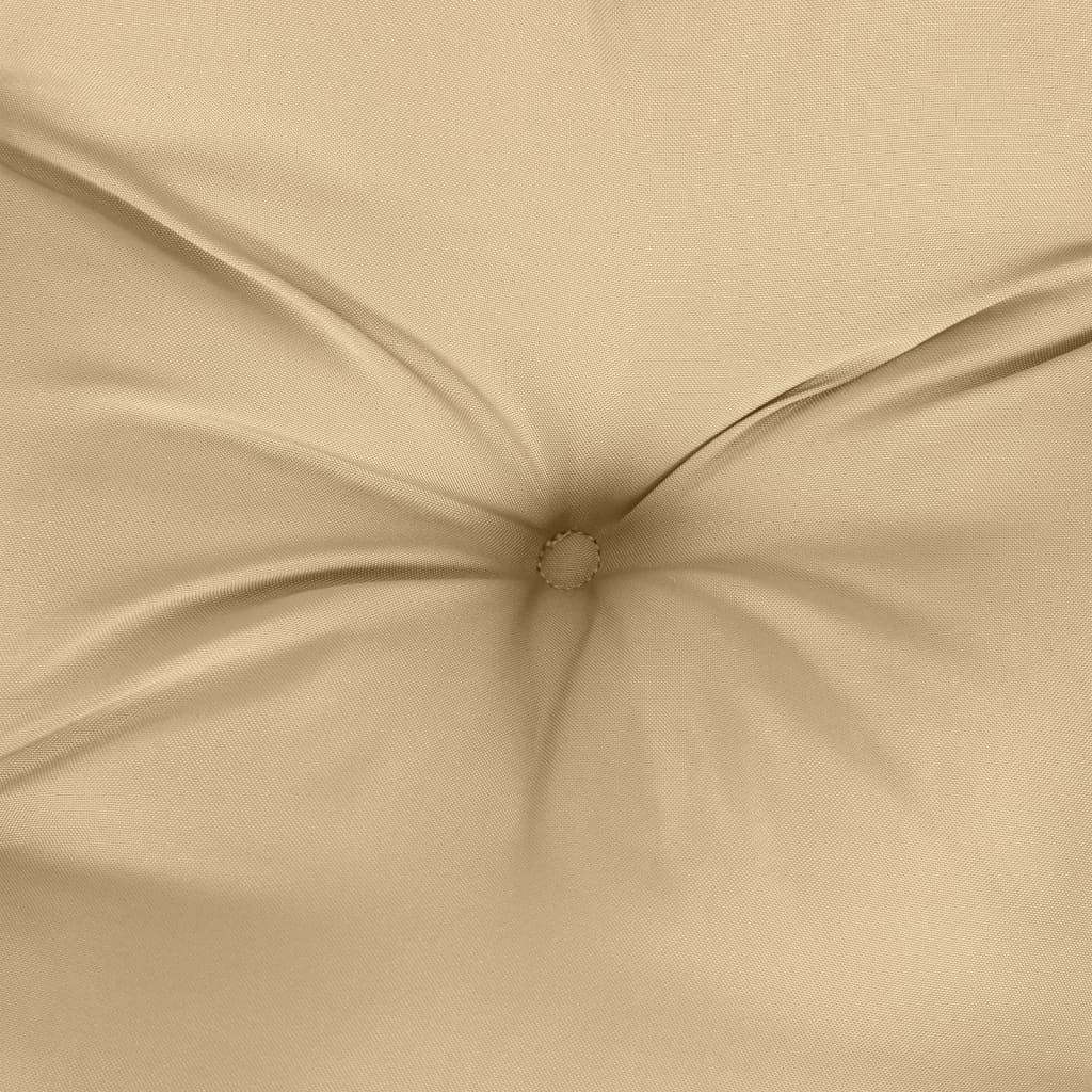 vidaXL Coussin de banc de jardin mélangé beige 100x50x7 cm Tissu