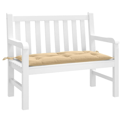 vidaXL Coussin de banc de jardin mélangé beige 100x50x7 cm Tissu
