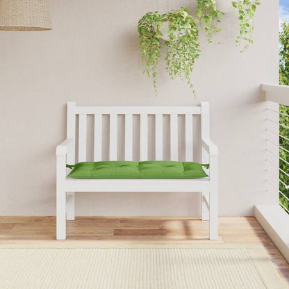 vidaXL Coussin de banc de jardin vert chiné 100x50x7 cm Tissu