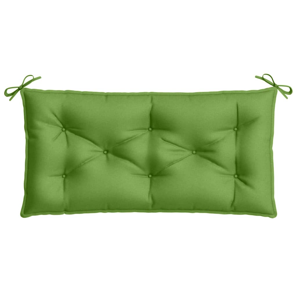vidaXL Coussin de banc de jardin vert chiné 100x50x7 cm Tissu