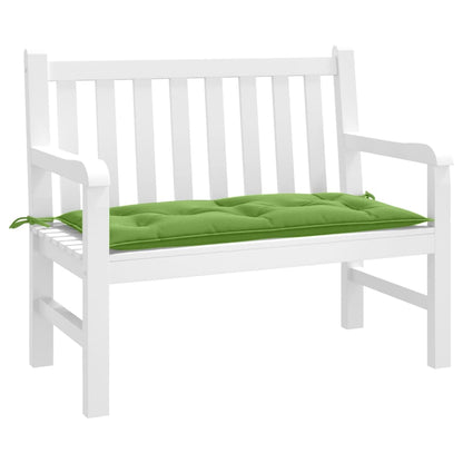 vidaXL Coussin de banc de jardin vert chiné 100x50x7 cm Tissu