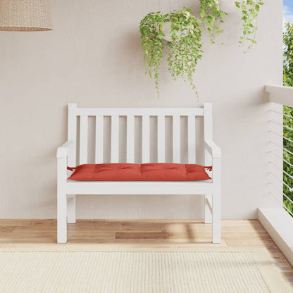 vidaXL Coussin de banc de jardin mélange rouge 100x50x7 cm Tissu